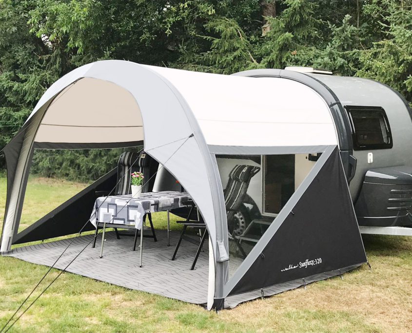 Walker TB Vorzelt und Luft Sonnensegel Sunflexx für TB Caravans