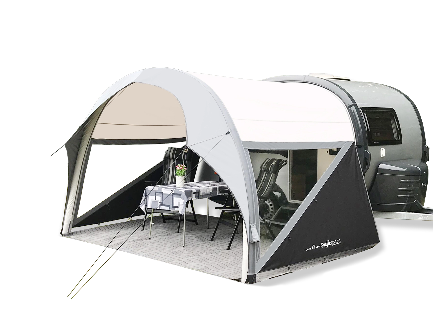 cvt tent Condor Overland 2 Air Wild camping in Germany Baustelle ease and convenience when Mietdauer:Tag